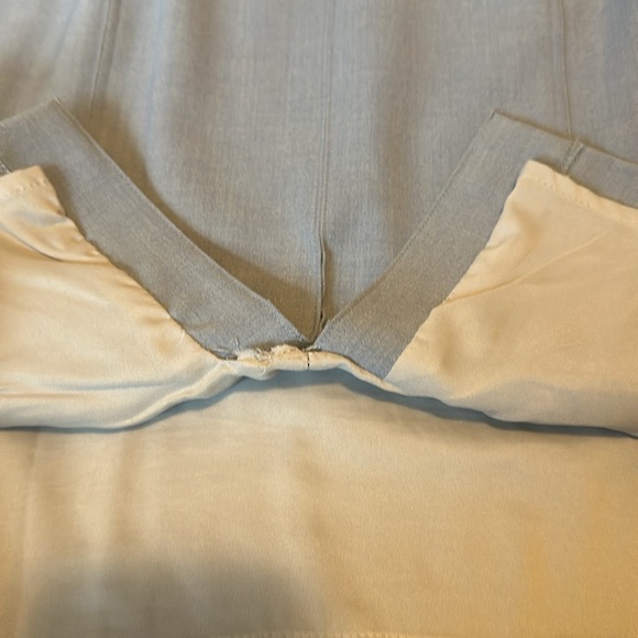 Light Blue Zip Up Stretch Dress - Picture 5 of 5